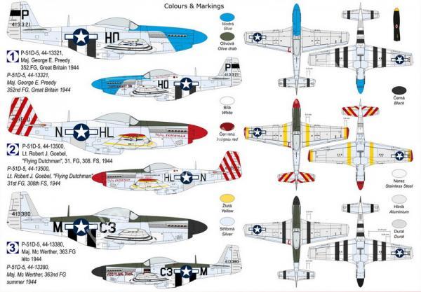 1/72 Kovozavody Prostejov 0483 P-51D-5 Mustang „Aces“