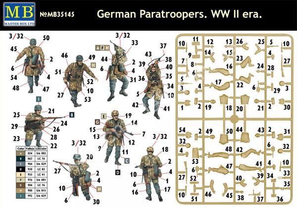 1/35 Master Box 35145 German Paratroopers. WW II era