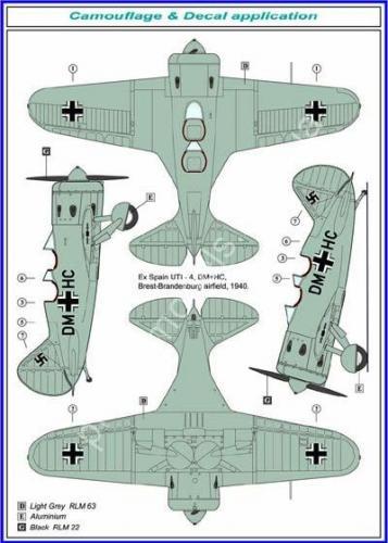 1/48 AML AMLA 48025 Поликарпов УТИ-4 немецкая версия
