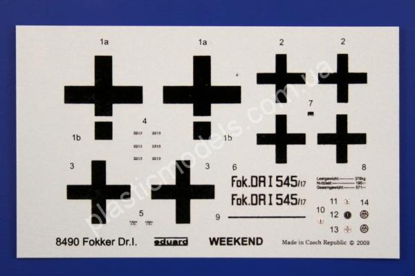 1/48 Eduard 8490 Fokker Dr.I - Hans Weiss