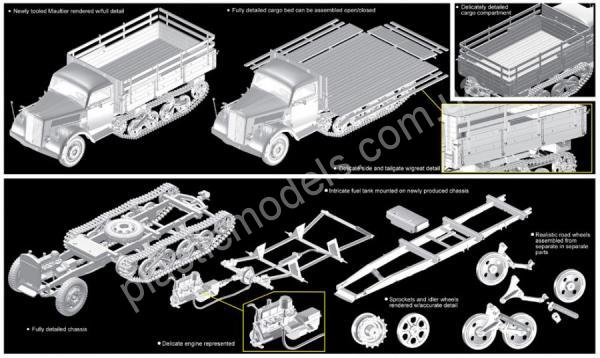 1/35 Dragon 6761 Sd.Kfz.3a Maultier Half Track