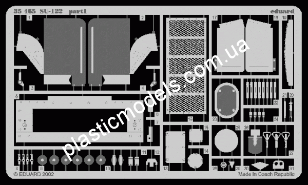 1/35 Eduard 35466 US 2 1/2 6x6 Cargo Truck for kit: TAMIYA