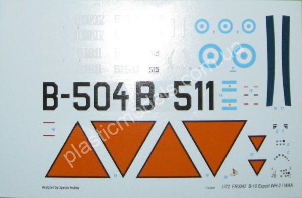 1/72 Frrom Azur 0042 B-10 Export WH-2/WAA