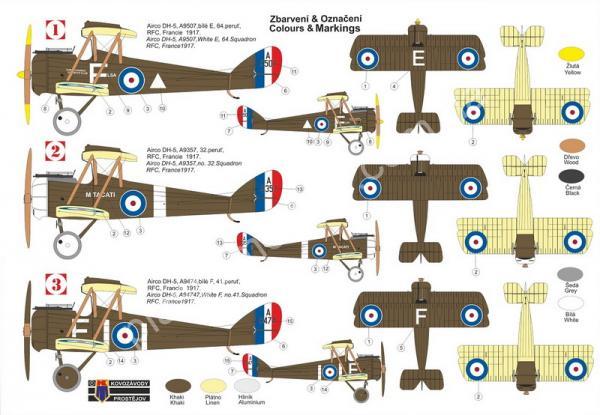 1/72 Kovozavody Prostejov 0254 Airco DH-5 „RFC“