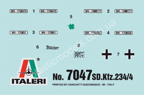 1/72 Italeri 7047 Sd.Kfz.234/4