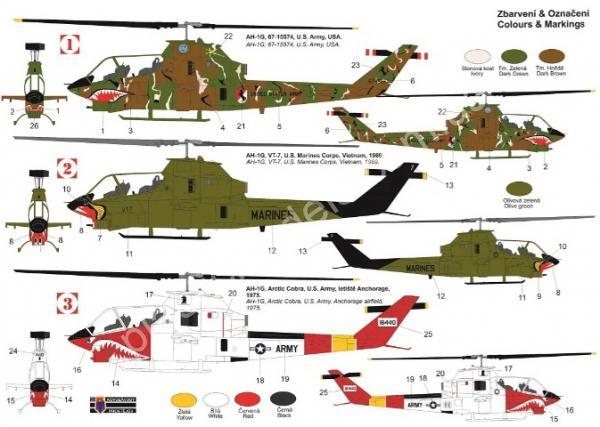 1/72 Kovozavody Prostejov 0381 AH-1G Huey Cobra „Special Markings“