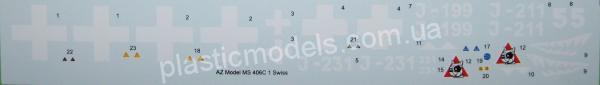 1/48 Admiral 4805 Morane Saulnier Swiss D-3801