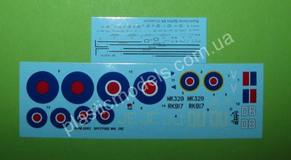 1/72 Kovozavody Prostejov 0083 Supermarine Spitfire Mk.IXE In RAF service