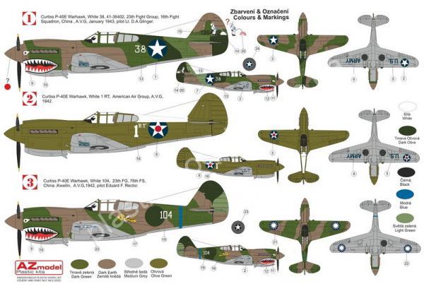 1/72 AZ model 7696 P-40E Warhawk „AVG