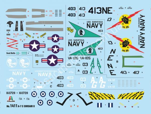 1/72 Italeri 1411 A-7E Corsair II