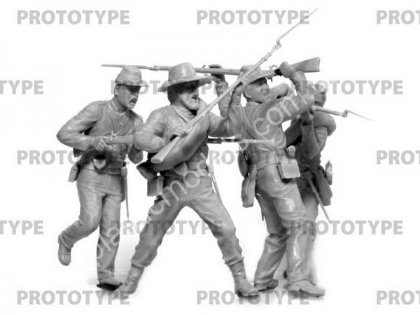 1/35 ICM 35024 American Civil War Confederate Infantry Set #2