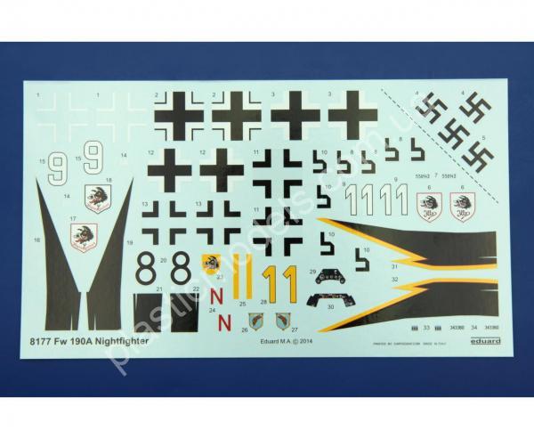 1/48 Eduard 8177 Focke-Wulf Fw 190A Nachtjäger