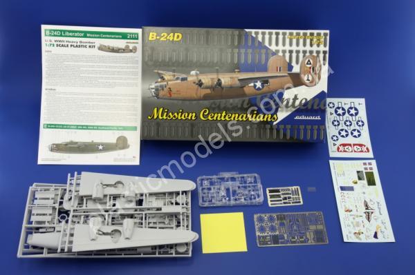 1/72 Eduard 2111 самолет B-24D Liberator mission Centenarians