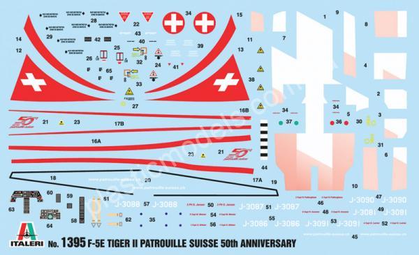 1/72 Italeri 1395 F-5E Tiger II Patrouille Suisse 50th Anniversary