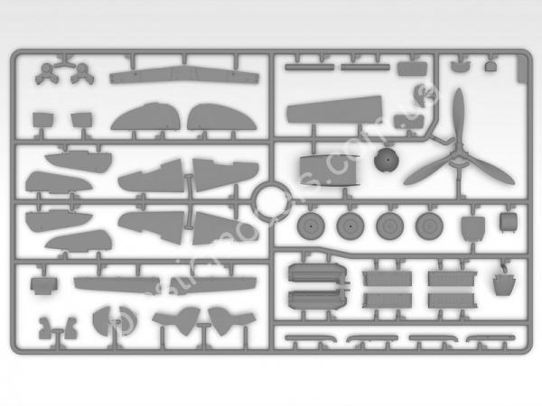 1/32 ICM 32093 Yak-9T with Roland de la Poype figure