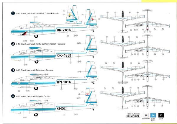 1/48 Admiral 4803 LET L-13 Blanik Aeroclub Pt 1