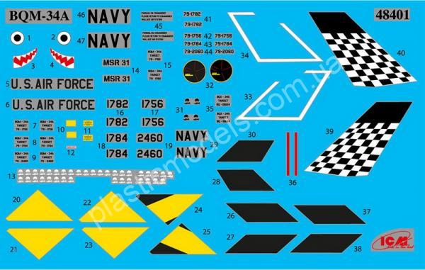 1/48 ICM 48401 BQM-34A (Q-2C) Firebee with trailer