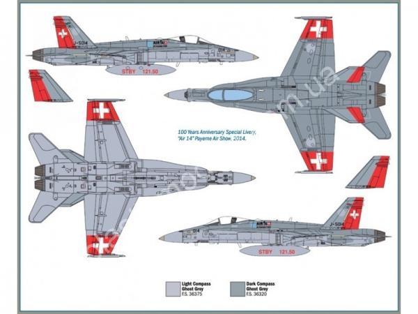 1/72 Italeri 1385 F/A-18 Swiss Air Force