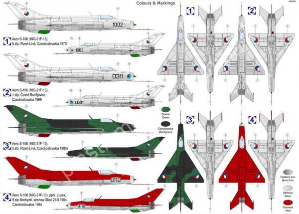 1/72 Kovozavody Prostejov 0502 Mikojan-Gurevič MiG-21F-13/S-106 