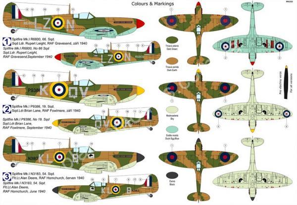 1/72 Kovozavody Prostejov 0262 Spitfire Mk.Ia „Commanders“