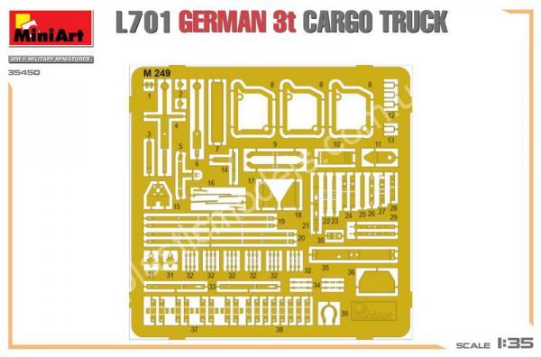 1/35 MiniArt 35450 Opel Blitz L701 German 3t Cargo Truck