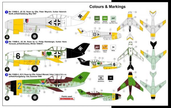 1/72 AZ model 7539 Messerschmitt Me 1106B-5 Hohenjäger Luftwaffe '46