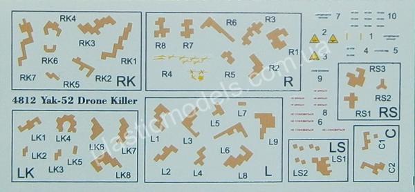 1/48 A-model 4812 Yak-52 Drone killer