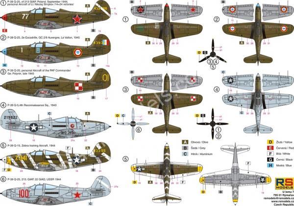 1/72 RS models 92136 P-39 Q-25 Airacobra