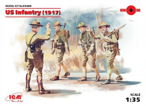 1/35 ICM 35689 US Infantry (1917) (4 figures)