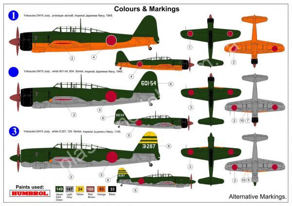 1/72 AZ model 7630 Yokosuka D4Y5 Judy 'IJN Bomber'