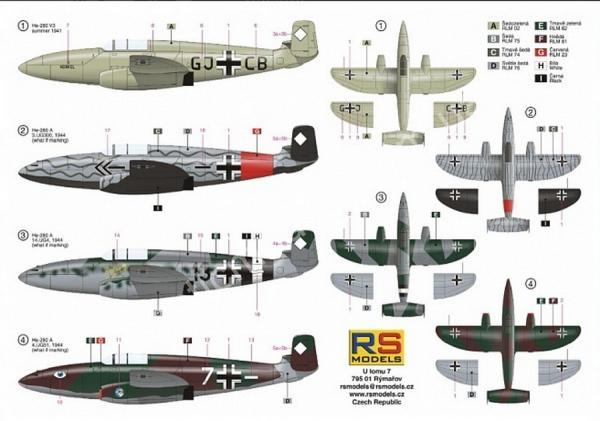 1/72 RS models 92149 Heinkel He 280 V3