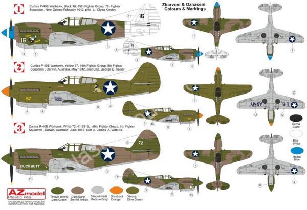 1/72 AZ model 7695 P-40E Warhawk „49.th FG
