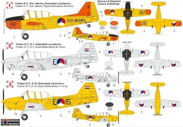 1/72 Kovozavody Prostejov 0371 Fokker S-11 „Instructor“