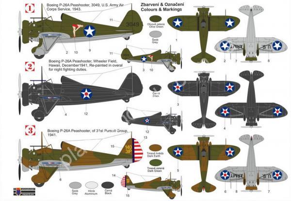 1/72 Kovozavody Prostejov 0516 Boeing P-26 'Peashooter USAF