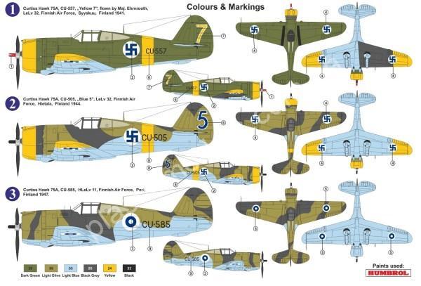 1/72 AZ mode 7655 Curtiss Hawk H-75A “Nordic Hunter”