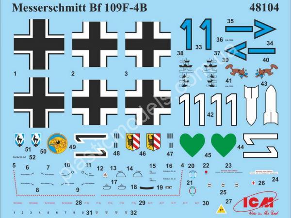 1/48 ICM 48104 Bf 109F-4/B