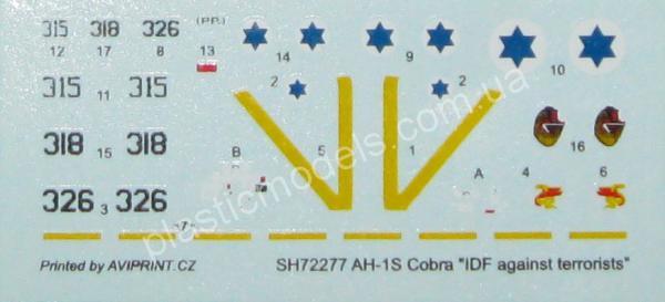 1/72 Special hobby 72277 AH-1S Cobra 'IDF against Terrorists'