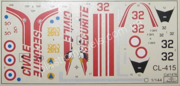 1/144 A-model 1476 Canadair Bombardier CL-415 SuperScooper