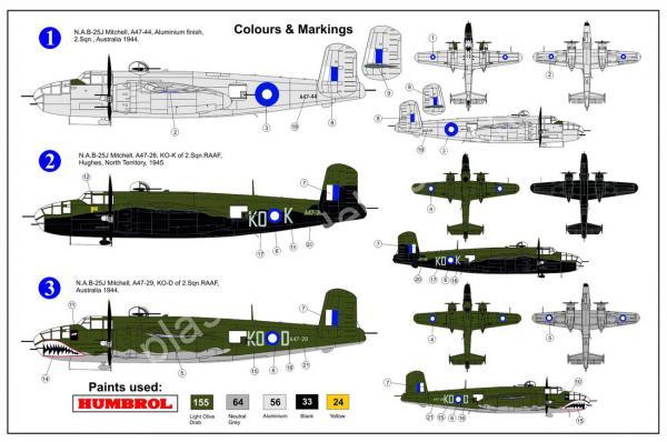 1/72 AZ model 7582 North-American B-25J Mitchell RAAF