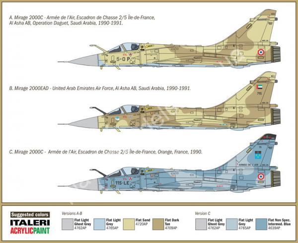 1/72 Italeri 1381 Mirage 2000C Gulf war 25th Anniversary