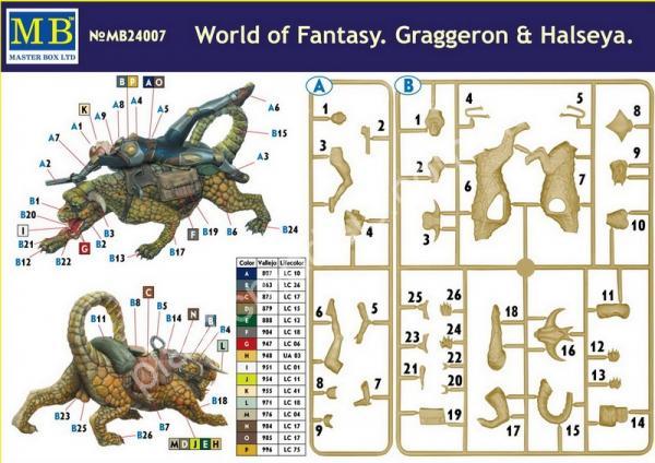 1/24 Master Box 24007 World of Fantasy. Graggeron & Halseya