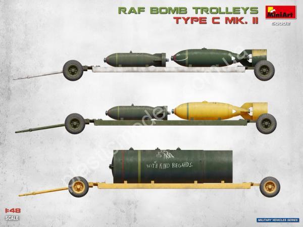 RAF bomb trolleys type C MK II 1/48 MiniArt 50002