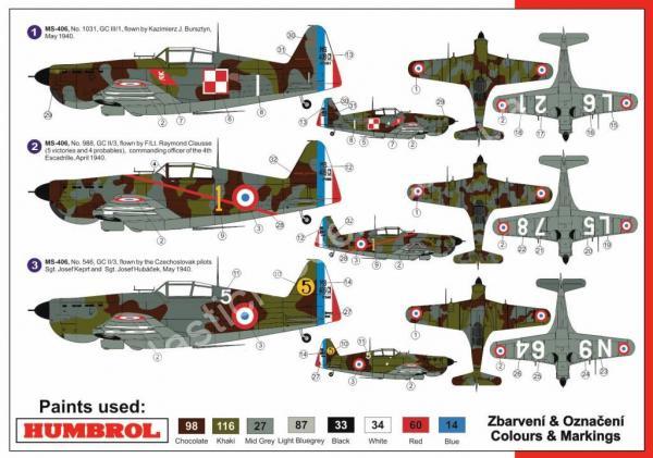 1/72 AZ model 7528 Morane-Saulnier MS.406C-1