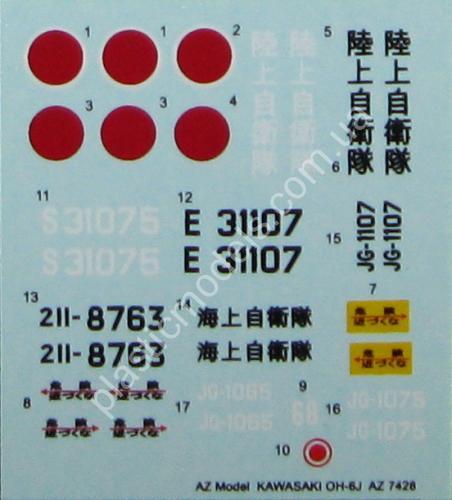 1/72 AZ model 7428 Kawasaki OH-6J