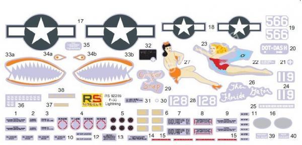 1/72 RS models 92289 F-5C Lightning