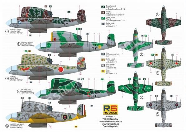 1/72 RS models 92173 Henschel 132 C with HeS 011 engine