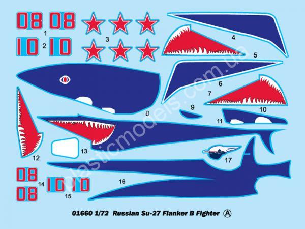 1/72 Trumpeter 01660 Su-27 Flanker B