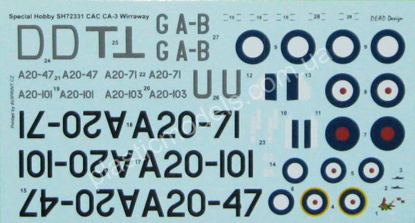 1/72 Special hobby 72331 CAC Ca-3/5 Wirraway 