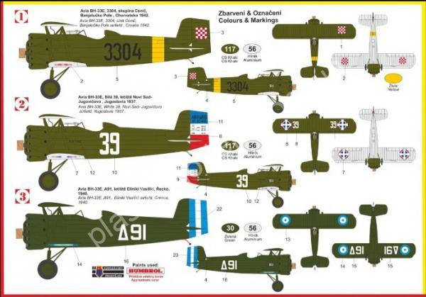 1/72 Kovozavody Prostejov 0535 Avia BH-33E SHS