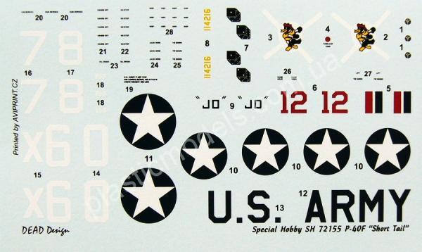 1/72 Special Hobby 72155 P-40F Warhawk 'Short Tails over Africa'